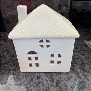 Target Wondershop white village house with glitter roof